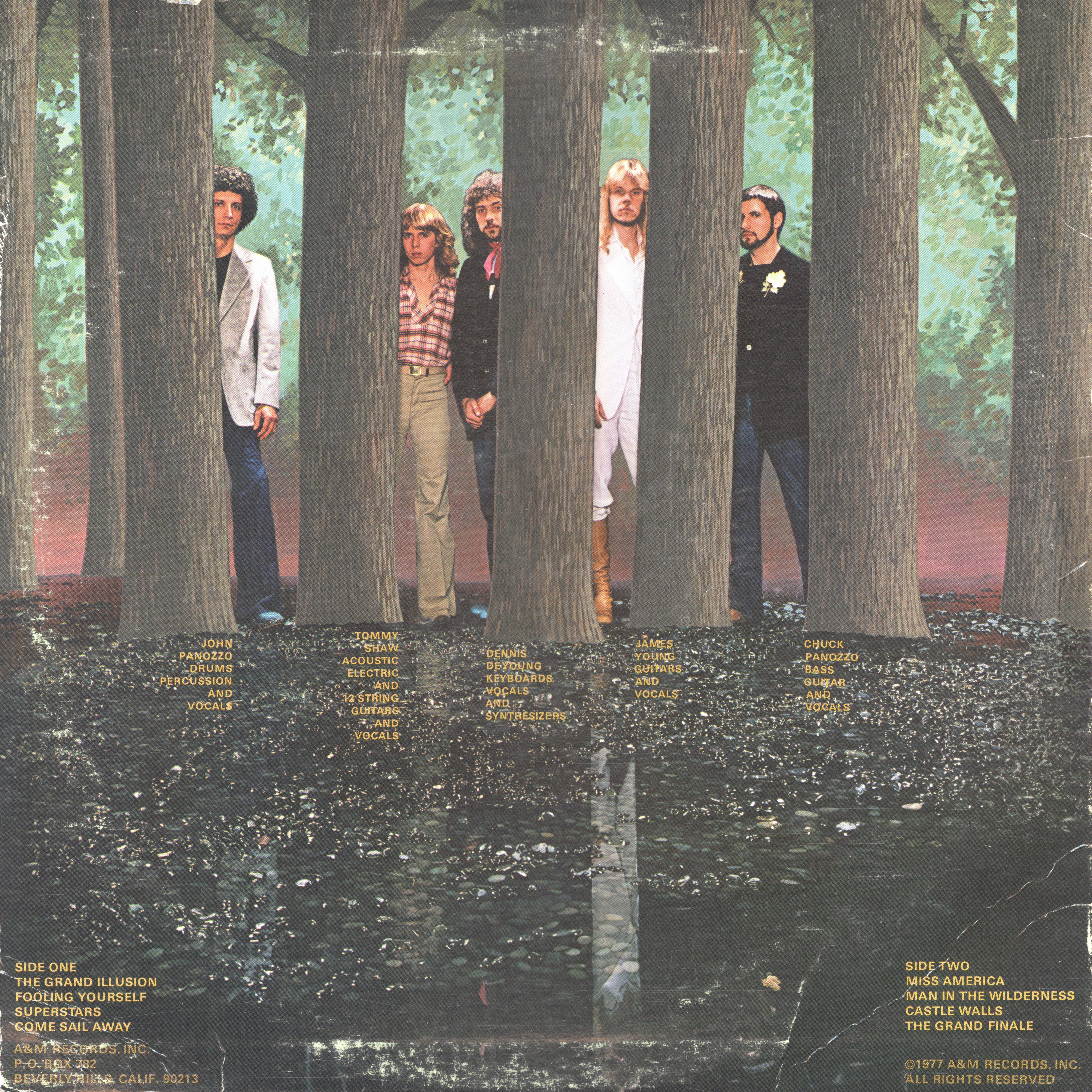 Styx  The Grand Illusion : LP Back